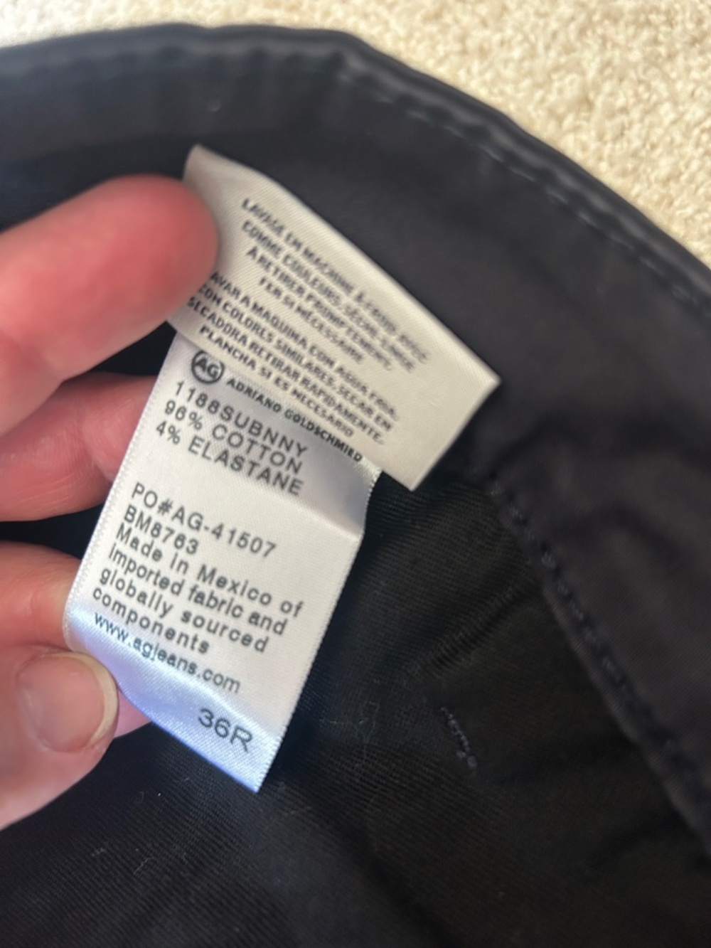 Mens AG “The Lux Khaki” pants - Picture 8 of 12